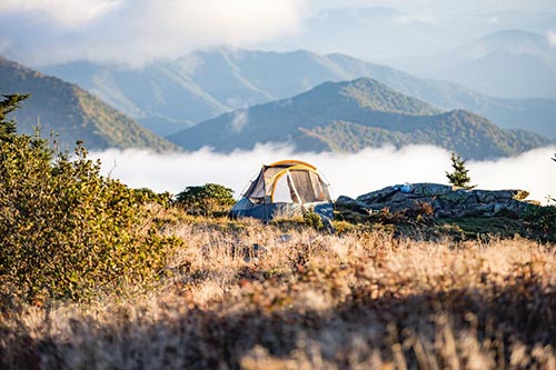 Camping in the Smoky Mountains, Tennessee